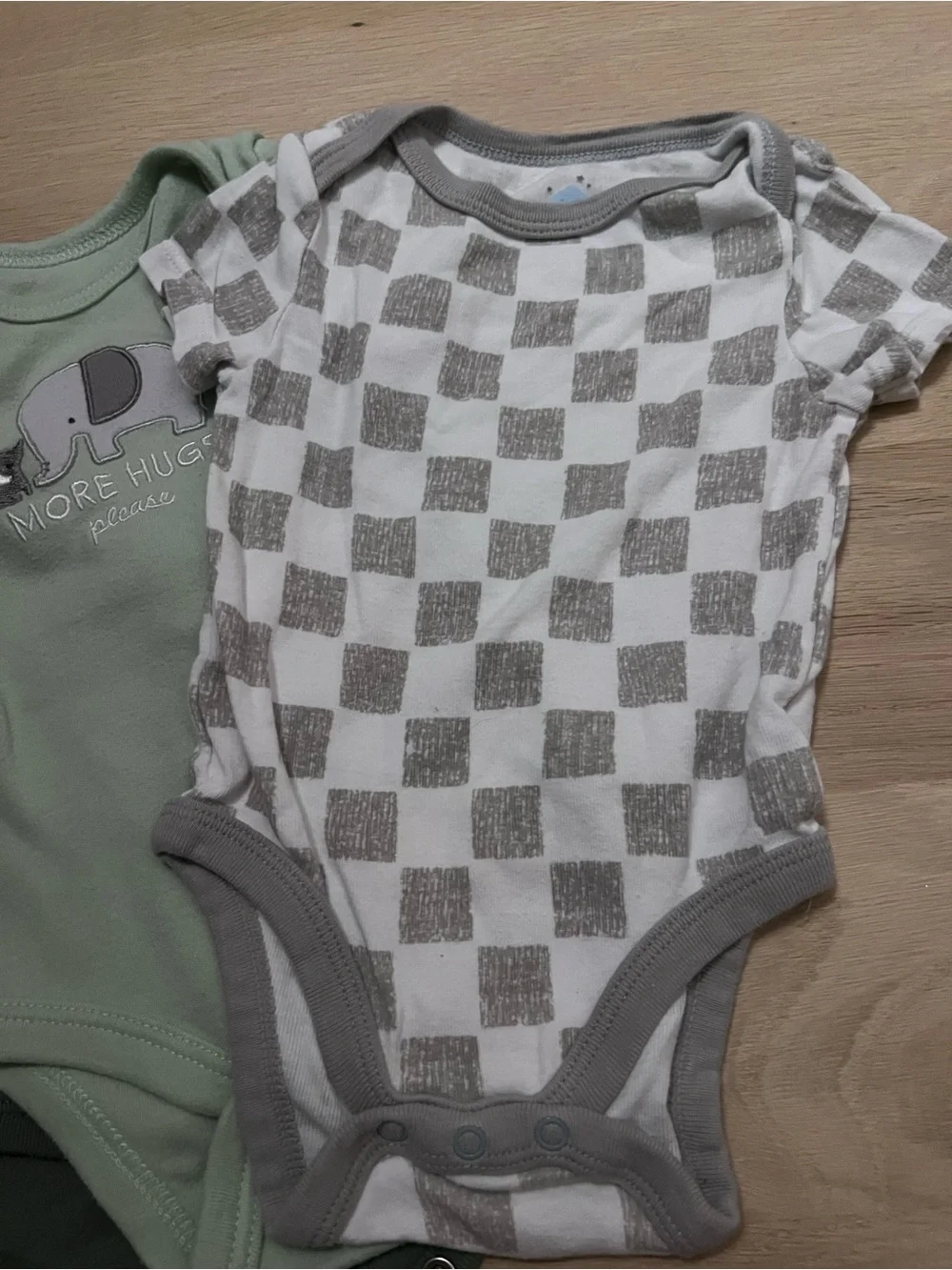 Bundle on Blue and Green Baby One-Piece